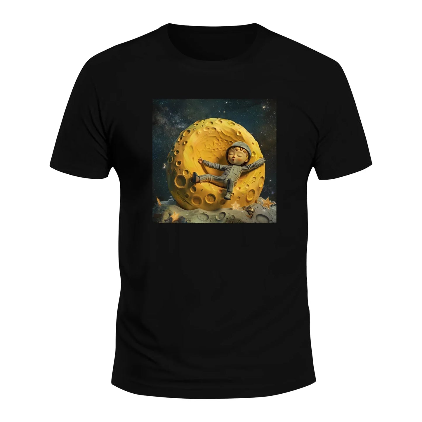 Cute Moon Space Graphic T-Shirt
