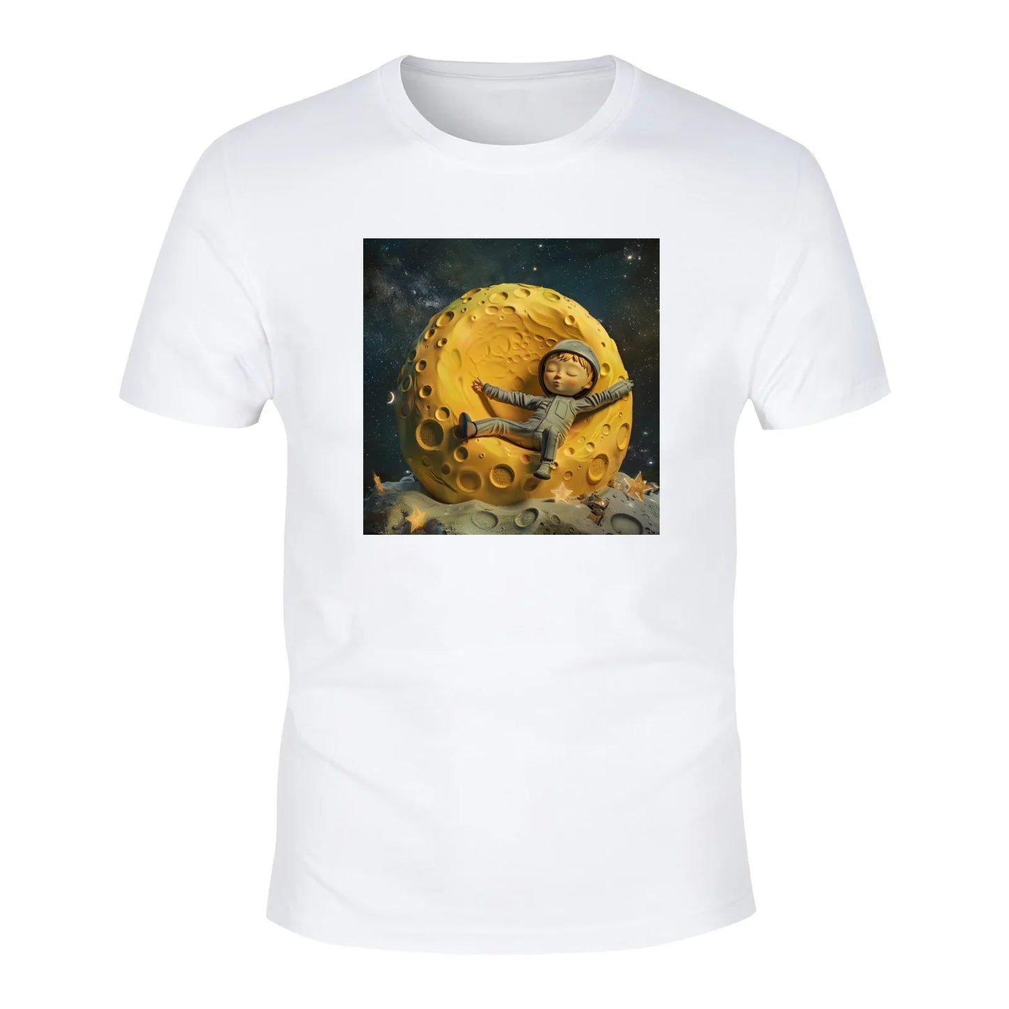 Cute Moon Space Graphic T-Shirt