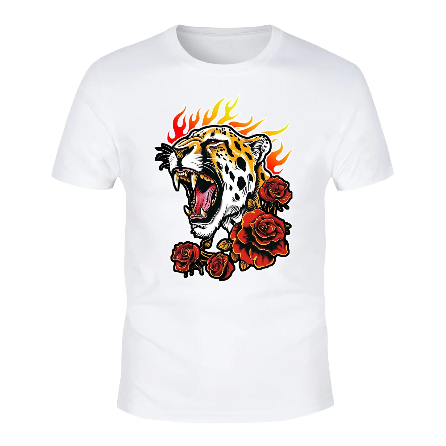 Short Sleeve Animal Printed T-Shirt