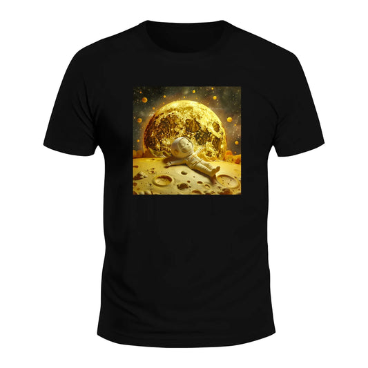 Cute Moon Space Graphic T-Shirt
