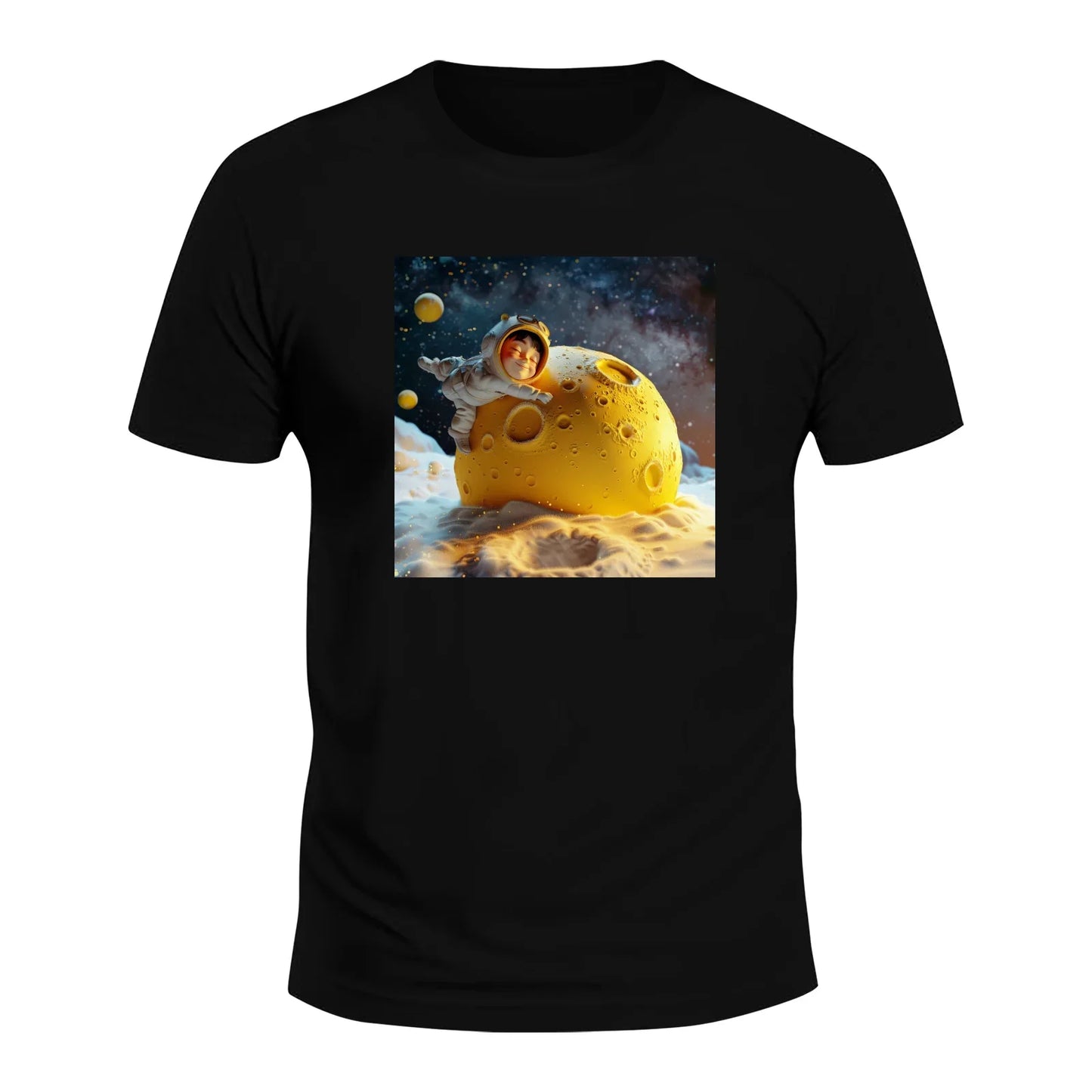 Cute Moon Space Graphic T-Shirt