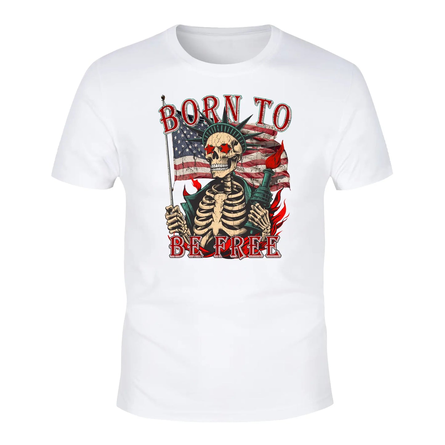 Skull Graphic Print T-shirts